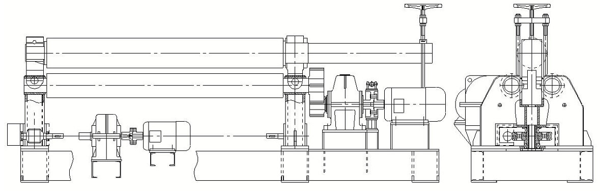 Купить электромеханические вальцы Metal Master ESR Купить электромеханические вальцы Metal Master ESR