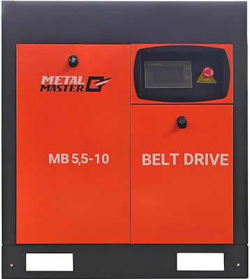 Винтовой компрессор с ременным приводом Metal Master MB 5,5-10 Винтовой компрессор с ременным приводом Metal Master MB 5,5-10