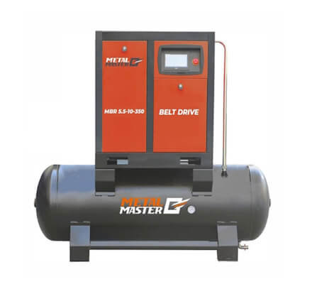 Компрессорная станция 2 в 1 с ременным приводом Metal Master
        MBR Компрессорная станция 2 в 1 с ременным приводом Metal Master MBR