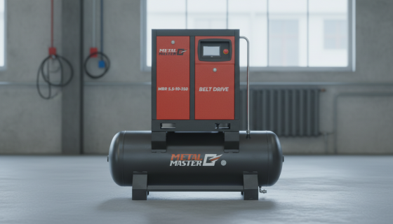  Компрессорная станция 2 в 1 с ременным приводом MetalMaster MBR 5,5-10-350