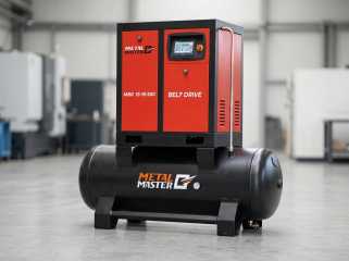 Компрессорная станция 2 в 1 с ременным приводом MetalMaster MBR 15-10-500