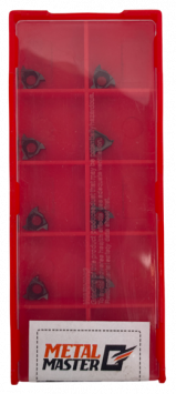 Сменные твердосплавные пластины,  Набор сменных пластин по нержавеющей стали для токарных резцов TiAlN 08ER A60 (10 шт.) Сменные твердосплавные пластины,  Набор сменных пластин по нержавеющей стали для токарных резцов TiAlN 08ER A60 (10 шт.)