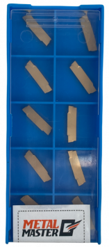 Сменные твердосплавные пластины,  Наборы сменных пластин по стали для токарных резцов MGMN200 P TIN (10шт.) Сменные твердосплавные пластины,  Наборы сменных пластин по стали для токарных резцов MGMN200 P TIN (10шт.)