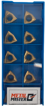 Сменные твердосплавные пластины,  Наборы сменных пластин по стали для токарных резцов WCMT06T304 P TIN (10шт.) Сменные твердосплавные пластины,  Наборы сменных пластин по стали для токарных резцов WCMT06T304 P TIN (10шт.)