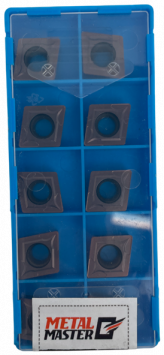 Сменные твердосплавные пластины,  Наборы сменных пластин по нержавеющей стали для токарных резцов CCMT120408 M TIAlN (10шт.) Сменные твердосплавные пластины,  Наборы сменных пластин по нержавеющей стали для токарных резцов CCMT120408 M TIAlN (10шт.)