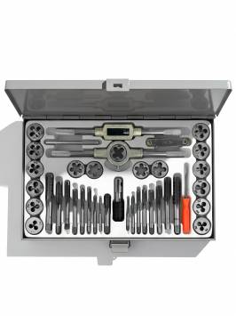 Метчики и плашки,  Набор метрических метчиков и плашек Metal Master (40 предметов)