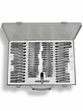 Метчики и плашки,  Набор метрических метчиков и плашек Metal Master (110 предметов)