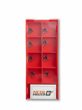 Сменные твердосплавные пластины,  Набор сменных пластин по нержавеющей стали для токарных резцов TiAlN 08ER A60 (10 шт.)