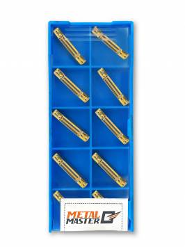 Сменные твердосплавные пластины,  Наборы сменных пластин по нержавеющей стали для токарных резцов MGMN300 М TIN (10шт.)