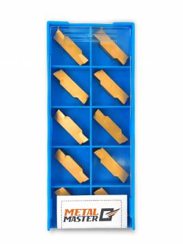 Сменные твердосплавные пластины,  Наборы сменных пластин по стали для токарных резцов MGMN400 P TIN (10ШТ.)