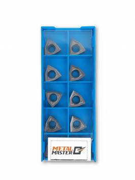 Сменные твердосплавные пластины,  Наборы сменных пластин по нержавеющей стали для токарных резцов WCMT06T304 М TIAlN (10шт.)