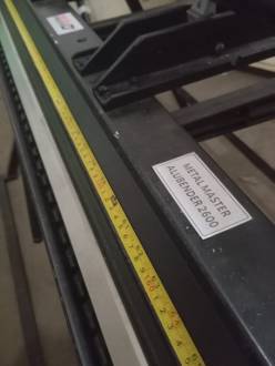 Листогиб AluBender 2600 (нож в комплекте, без стойки)