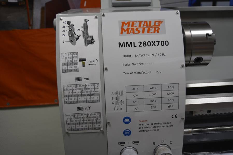 Настольные,  Токарный станок MetalMaster MML 2870 (MML 280x700)