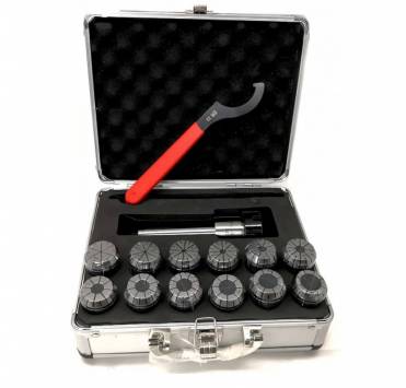 Цанговые патроны и наборы цанг, Metal Master ER32 MT3 с набором цанг 3-20 мм (12 шт.)