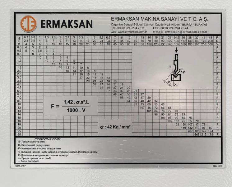 Листогибочные прессы,  Листогибочный гидравлический пресс Ermaksan Power Bend PRO 2100 x 40