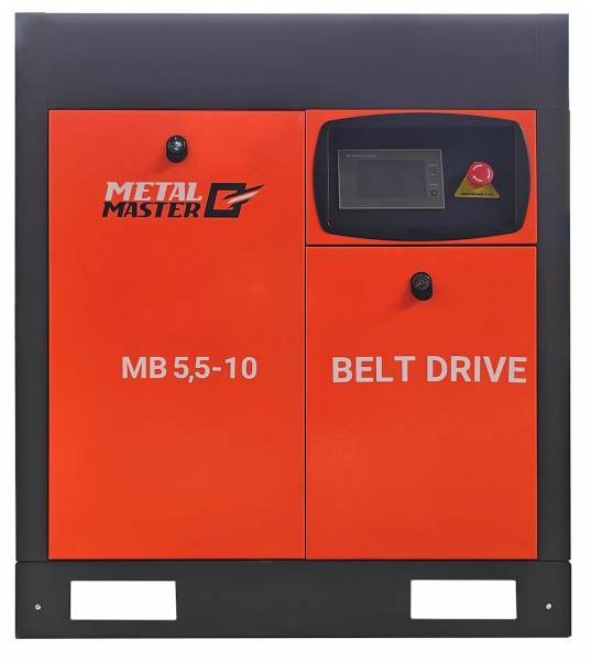 Винтовые,  Винтовой компрессор с ременным приводом MetalMaster MB 5,5-10