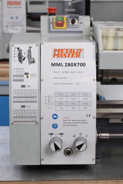 Токарно-фрезерные,  Токарный станок MetalMaster MML 2870M (MML 280x700M)