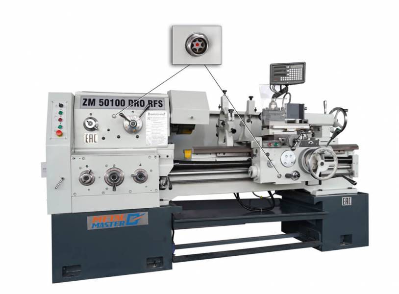 Промышленные,  Универсальный токарно-винторезный станок Metal Master ZM50150 DRO RFS